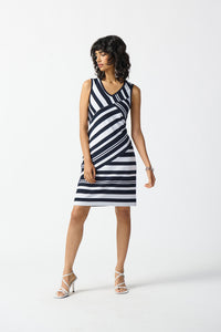 Joseph Ribkoff Multi-stripe Dress  242077