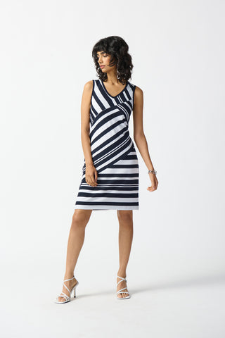 Joseph Ribkoff Multi-stripe Dress  242077