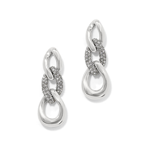 Brighton Cleo Pave Link Post Drop Earrings JA0066