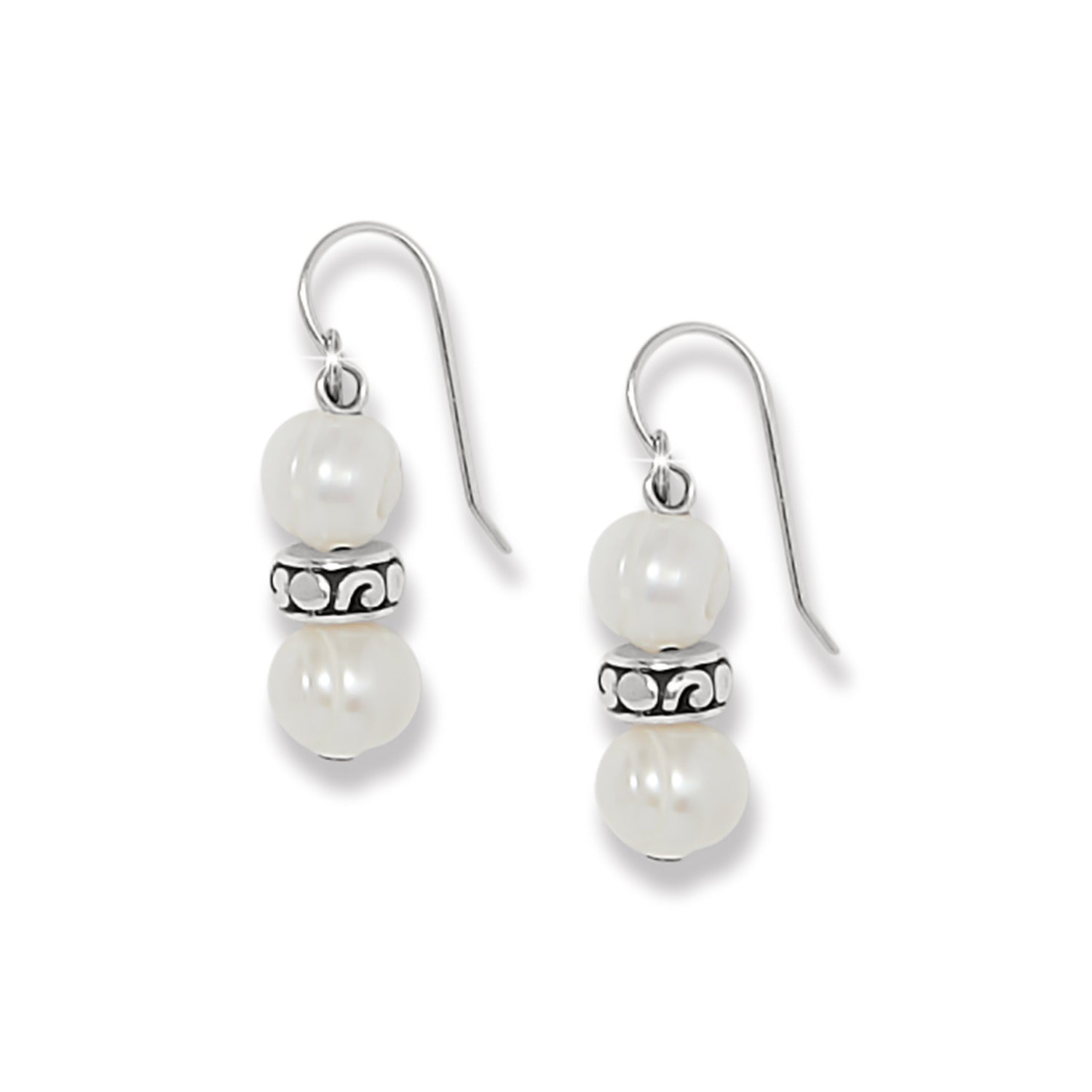 Brighton Contempo Heart Pearl French Wire Earrings JA0086