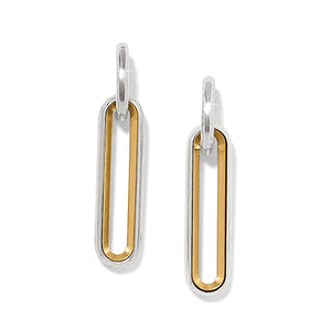 Brighton Medici Two Tone Long Post Drop Earrings JA0120