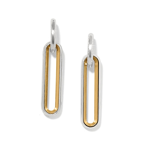 Brighton Medici Two Tone Long Post Drop Earrings JA0120