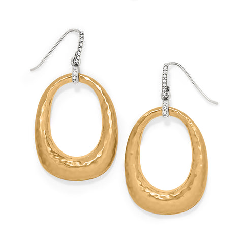Brighton Meridian Geo Open Hoop French Wire Earrings JA0178