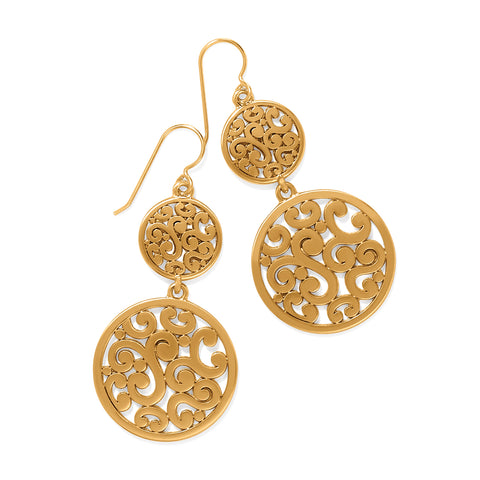 Brighton Contempo Medallion Duo French Wire Earrings JA9904