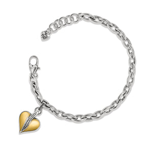 Brighton Precious Heart Two Tone Bracelet JF0228