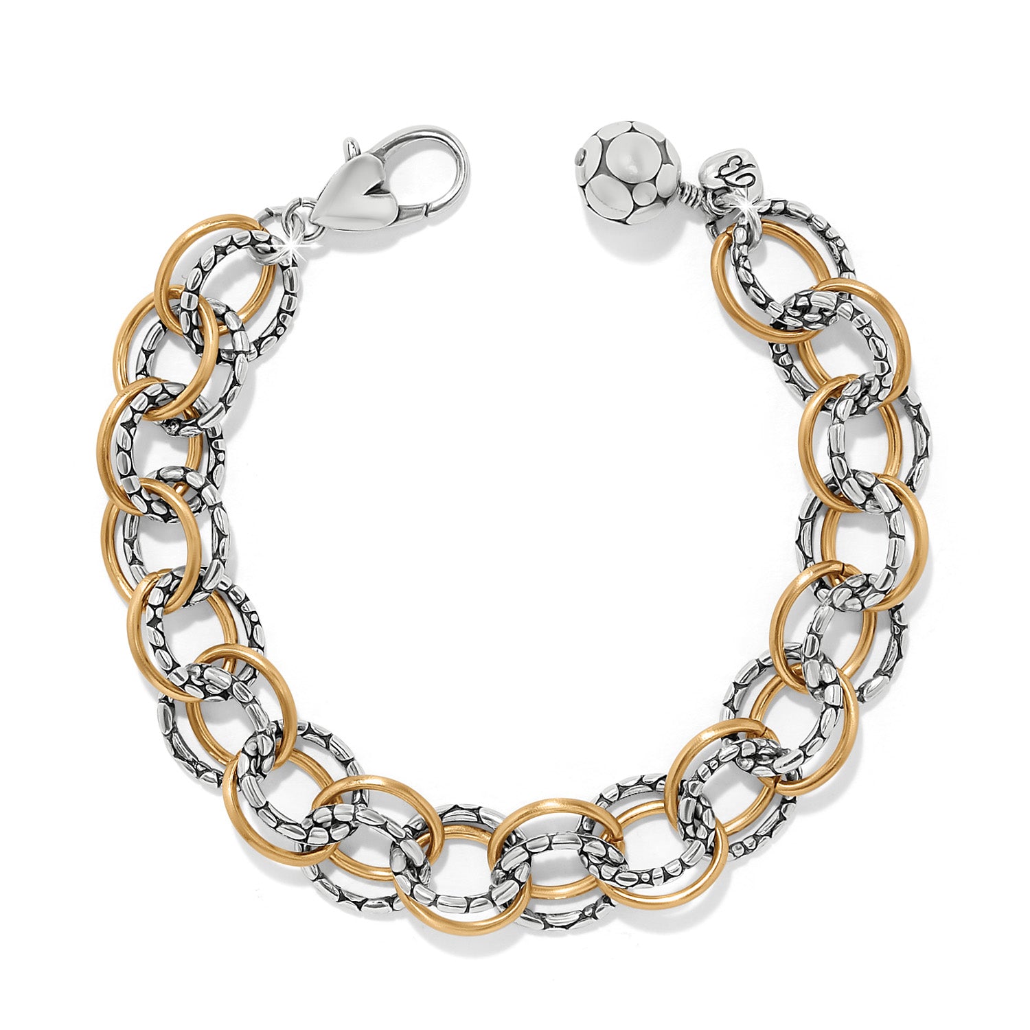 Brighton Pebble Link Two Tone Bracelet JF0377