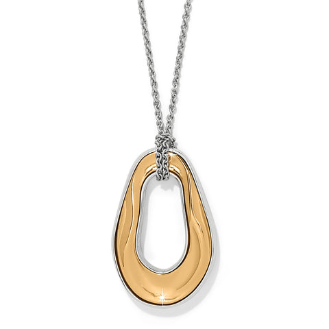 Brighton Cascade Two Tone Oval Necklace JM0035