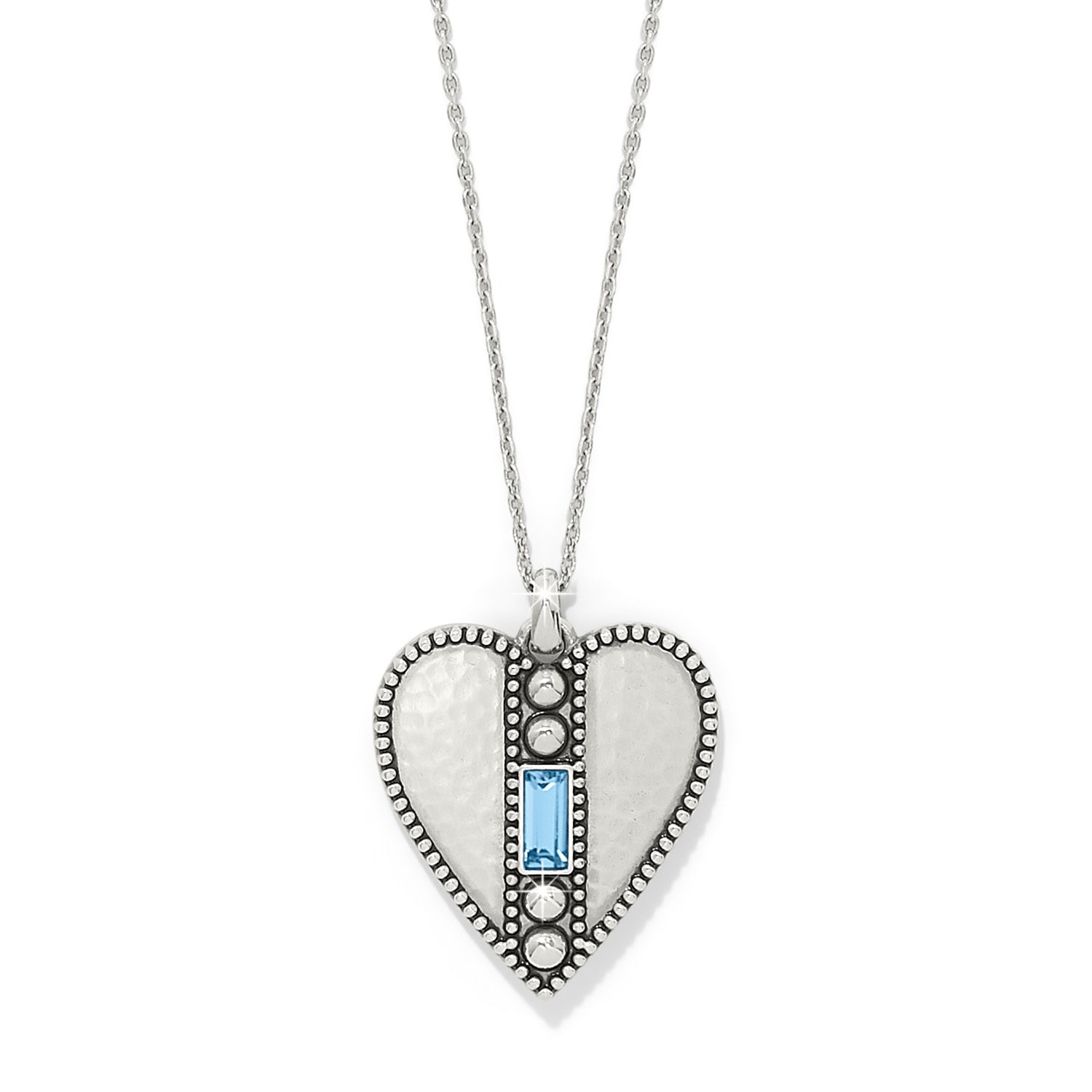 Brighton Pretty Tough Gem Heart Necklace JM004B