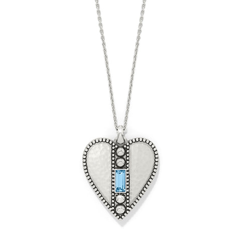 Brighton Pretty Tough Gem Heart Necklace JM004B