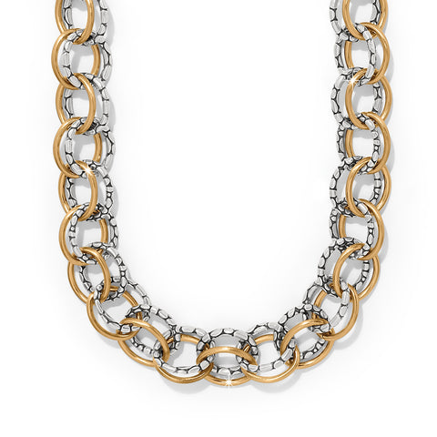 Brighton Pebble Link Two Tone Necklace JM0082