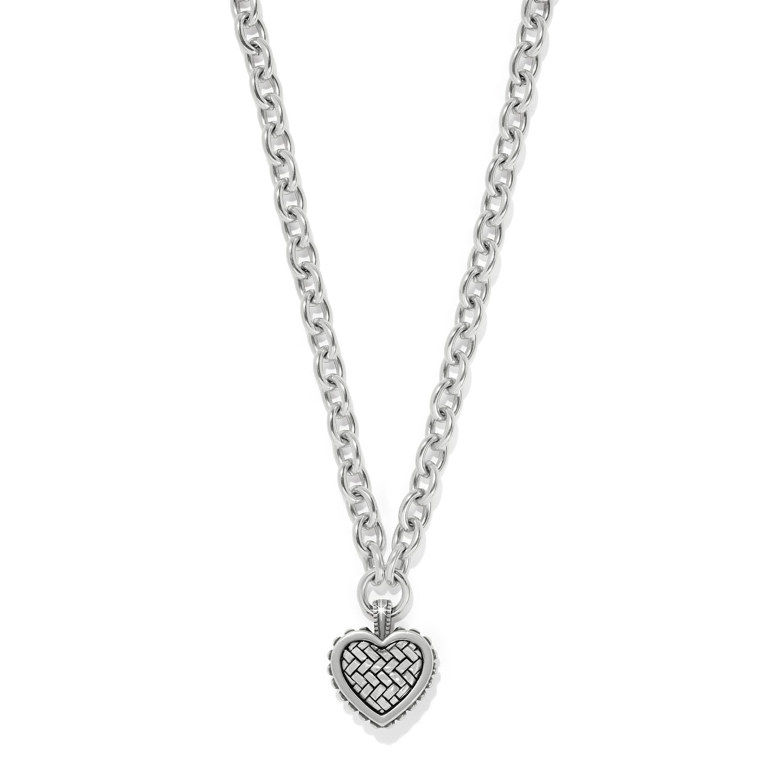 Brighton Pretty Tough Weave Heart Necklace JM7537