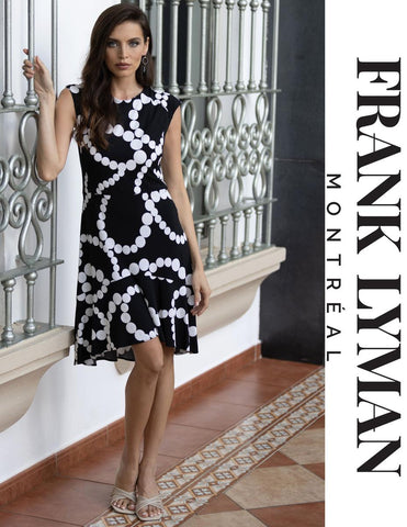 Frank Lyman Black And White Dress 231289
