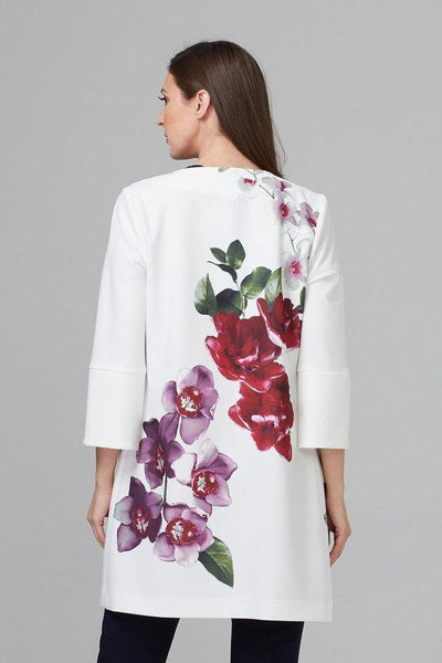 Joseph Ribkoff White/Flora Spring Jacket 201501 - Nonnie's House Boutique