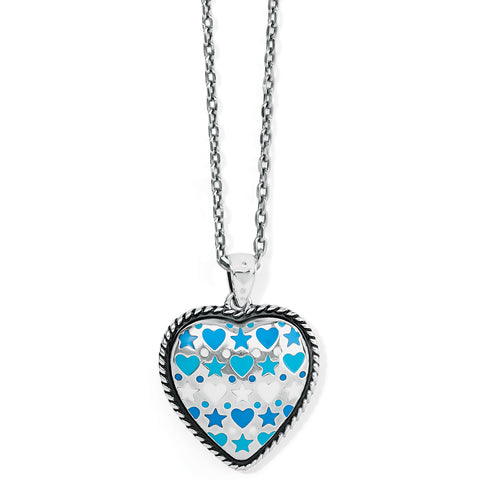 Brighton Amore Shades Multi Hearts Necklace JM7053